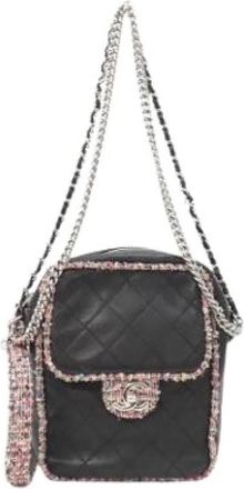 Chanel Pre-owned Vintage Shoulder Bag - Dames - Vintage Schoudertas - Zwart - ONE Size - Leer - Vintage