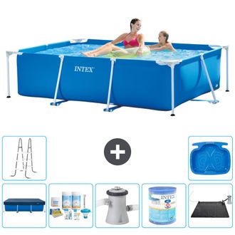Intex Piscina Con Estructura Rectangular - 220x150x60 Cm - 7-piezas S40019