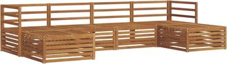 vidaXL Conjunto De Sof&aacute;s De Exterior 6 Uds. Natural Vidaxl