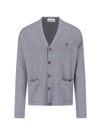 Vivienne Westwood Grey Alex Cotton-Cashmere Cardigan