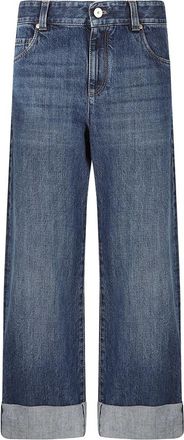 Brunello Cucinelli Pantalone Denim - - Jeans - Donna - Blu - S