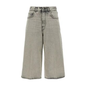 Haikure Wide Jeans, female, Gray, W27, Denim Belle Long Shorts