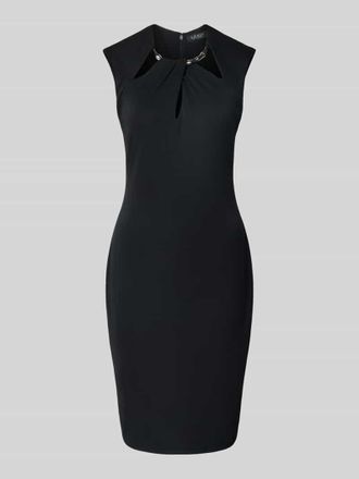 Lauren Ralph Lauren Knielanges Cocktailkleid mit Cut Outs in Black, Gr&ouml;&szlig;e 40