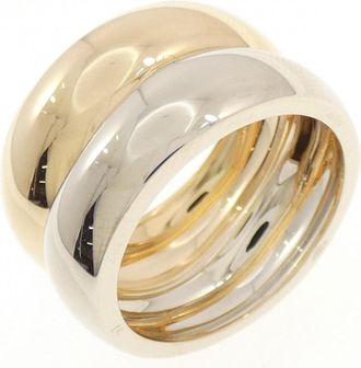 Cartier White Gold Yellow Gold Yellow Gold (18K) White Gold (18K) Band Ring (Pre-Owned)