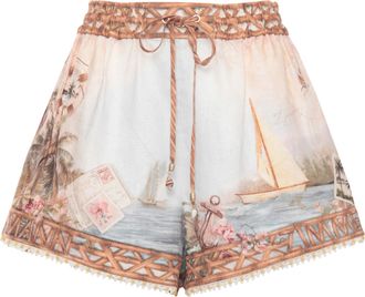 Zimmermann Multicolor Mahon Lace Trims Shorts