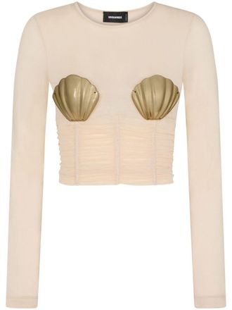 Dsquared2 Cropped top - Roze