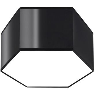 GreenIce Greenice - Sollux Lighting Sunde Plaf&oacute;n Decorativo Empotrado, Negro, 15,5cm