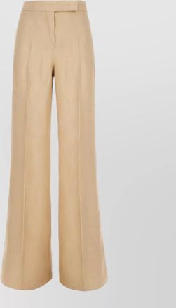 Max Mara wide leg high waist linen trousers