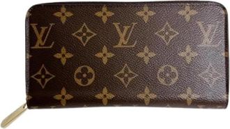 Louis Vuitton Pre-owned Canvas Portemonnee - unisex - Vintage Accessoires - Bruin - ONE Size - Vintage