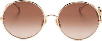 Chloé Occhiali da sole tondi - Oro