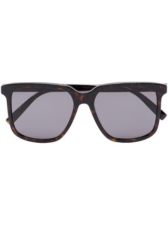 Saint Laurent Eyewear Occhiali da sole squadrati - Marrone