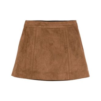 Dunst Short Skirts, female, Brown, S, Grey A-Line Skirt with Pockets