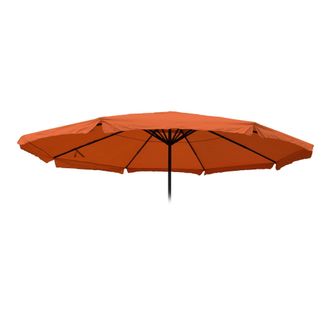Hhg Funda De Recambio Para Sombrilla Meran Pro, Sombrilla De Mercado Para Hosteler&iacute;a Con Fald&oacute;n &Oslash; 5m, Poli&eacute;ster, Terracota