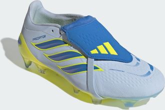 adidas adidas Performance Unisex PREDATOR PRO Fold-Over Tongue Firm Ground Football Boots - Sky Blue - Size UK 12.5