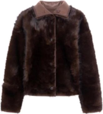 Urban Code Omkeerbare Jas - Heren - Jassen - Bruin - XS - Polyester - Jassen