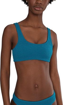 Nike Shoreline Pucker Bralette Bikini Top Womens Clothing Green Abyss : MD, Nylon/Polyester/Spandex