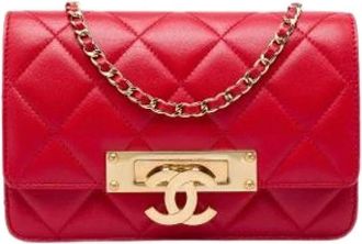 Chanel Borsa a tracolla Chanel Pre-owned in agnello trapuntato - - Pre-owned - Donna - Rosso - ONE SIZE