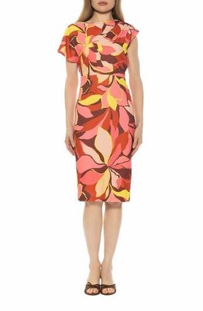 Alexia Admor Althea Sheath Dress in Pink Multi at Nordstrom Rack, Size X-Small