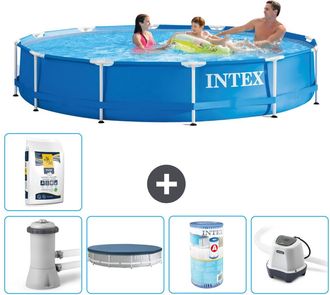 Intex Piscina Con Estructura Redonda - 366x76 Cm - 8-piezas S31736