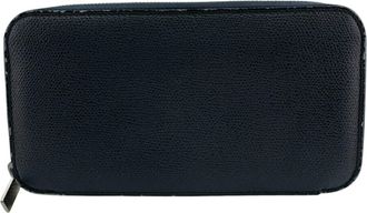 Valextra Leather Long Wallet (Bi-Fold) (Pre-Owned)