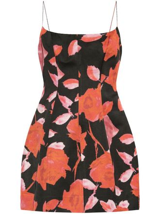 Blumarine Satijnen mini-jurk - Rood