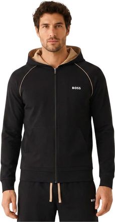 HUGO BOSS Hoodies & sweatvesten, Heren, Zwart, M, Katoen, Mix&Match Jacket H