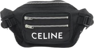 Celine Pre-owned Belt Bags, female, Black, Size: ONE SIZE Pre-owned Large Zipped Belt Bag Nylon Shoulder Bag