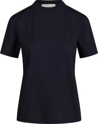 Ballantyne Katoenen T-shirt met ronde hals - Dames - Tops - Blauw - Maat: M Katoen