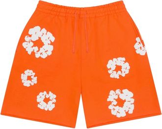 Denim Tears Cotton Wreath Sweatshorts Orange FW25BRS2952305