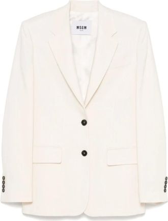 Msgm Mujer, Chaquetas, Beige, Talla: M