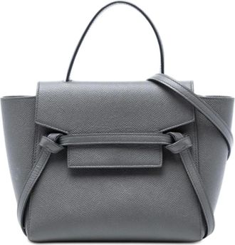 Celine Pre-owned Shoulder Bags, female, Gray, Size: ONE SIZE Pre-owned Top Handle Bag