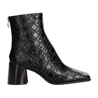 Marine Serre Schoenen, Dames, Zwart, 41 EU, Enkellaarsjes