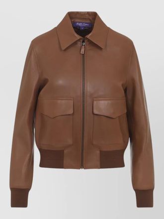 Ralph Lauren Collection sullivan bomber jacket point collar