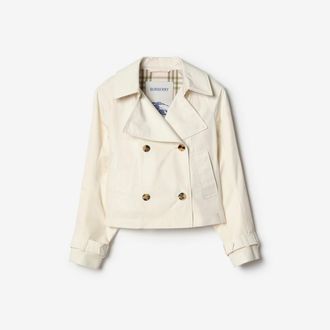 Burberry Cropped Lightweight Ladybrook Trench Jacket