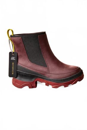 Sorel Womens Brex Chelsea Wp Boot In New Cinder, Black