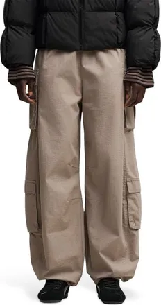Puma Relaxed Barrel Cargo Pants in Mouse Gray at Nordstrom, Size X-Small