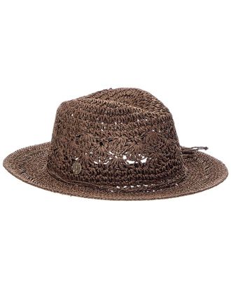 Bruno Magli Crochet Raffia Rancher Hat