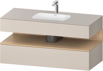 Duravit Qatego Lavabo Encastrado Con Base De Lavabo Consola, - Duravit