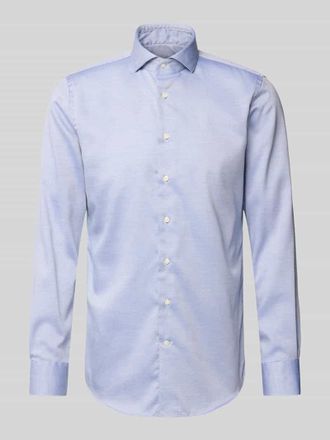 Profuomo Regular Fit Business-Hemd mit Knopfleiste in Blau, Größe 38