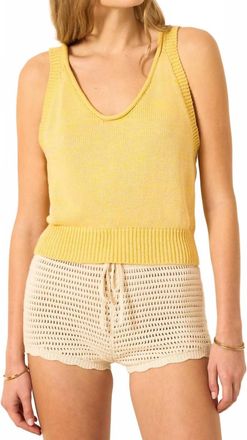 Alix of Bohemia Ansel Sunglow Knit Top In Yellow