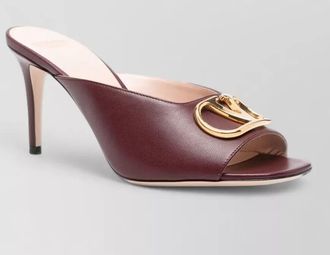 Valentino Garavani leather open-toe stiletto-heel mules