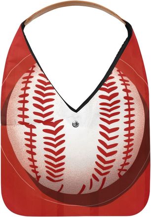 Generic Baseball Ball Background Reusable Lightweight Grocery Bags - Foldable Into Compact Pouch, Washable & Sturdy, Multipurpose for Shopping and Travel