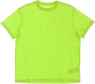 Nike Essentials T-shirt - Dames - Sportshirts - Groen - L - Katoen - Fitness