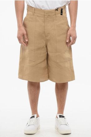 Fendi Textile Paper Shorts with Belt Loops size 48