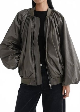 A Gold E Raffi Bomber Jacket In Green