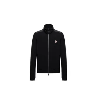 Moncler Moncler Zip-up Turtleneck Sweatshirt, Men, Black, Size: Xxl