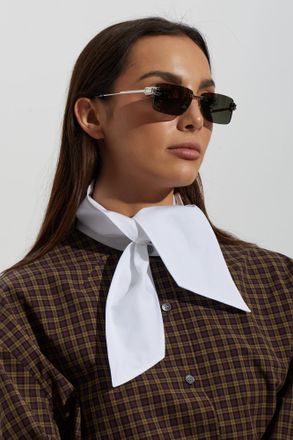 Bottega Veneta Sunglasses, Unisex, Silver