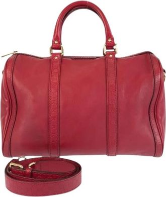 Gucci Pre-owned Micro Guccissima Leder 2way Tas - Dames - Vintage Handtas - Rood - ONE Size - Leer - Vintage