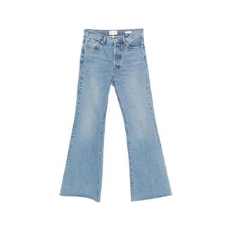 Frame Denim The Lax Raw-edge Wide-leg Jeans