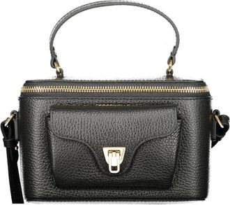 Coccinelle Zwarte leren dameshandtas Beat Generation - Dames - Handtassen - Zwart - ONE Size - Leer - Tassen